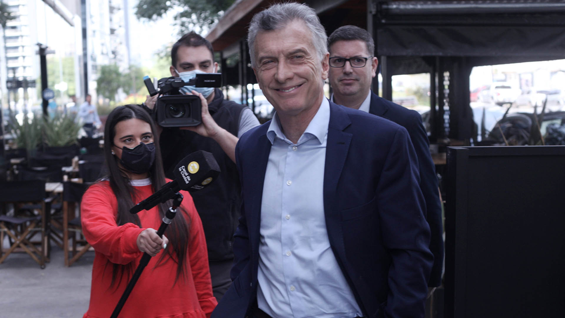 Mauricio Macri llegando al último almuerzo del PRO (Roberto Almeida)