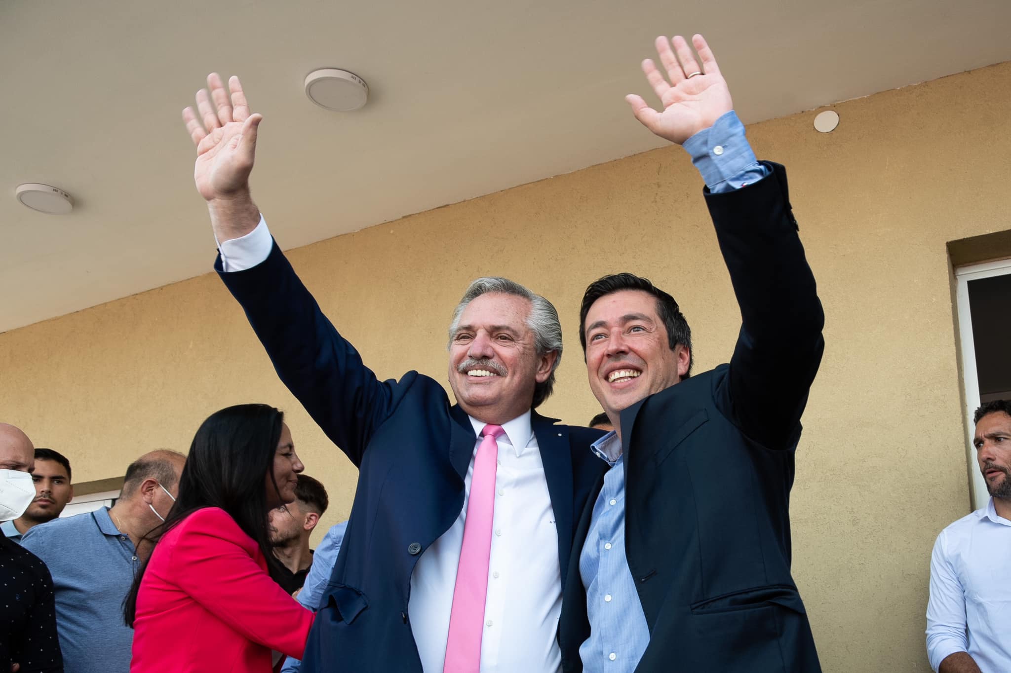 Nardini con el presidente Alberto Fernández