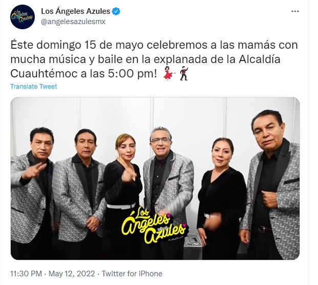 Así se realizó el anuncio del evento (Foto: Twitter/@angelesazulesmx)
