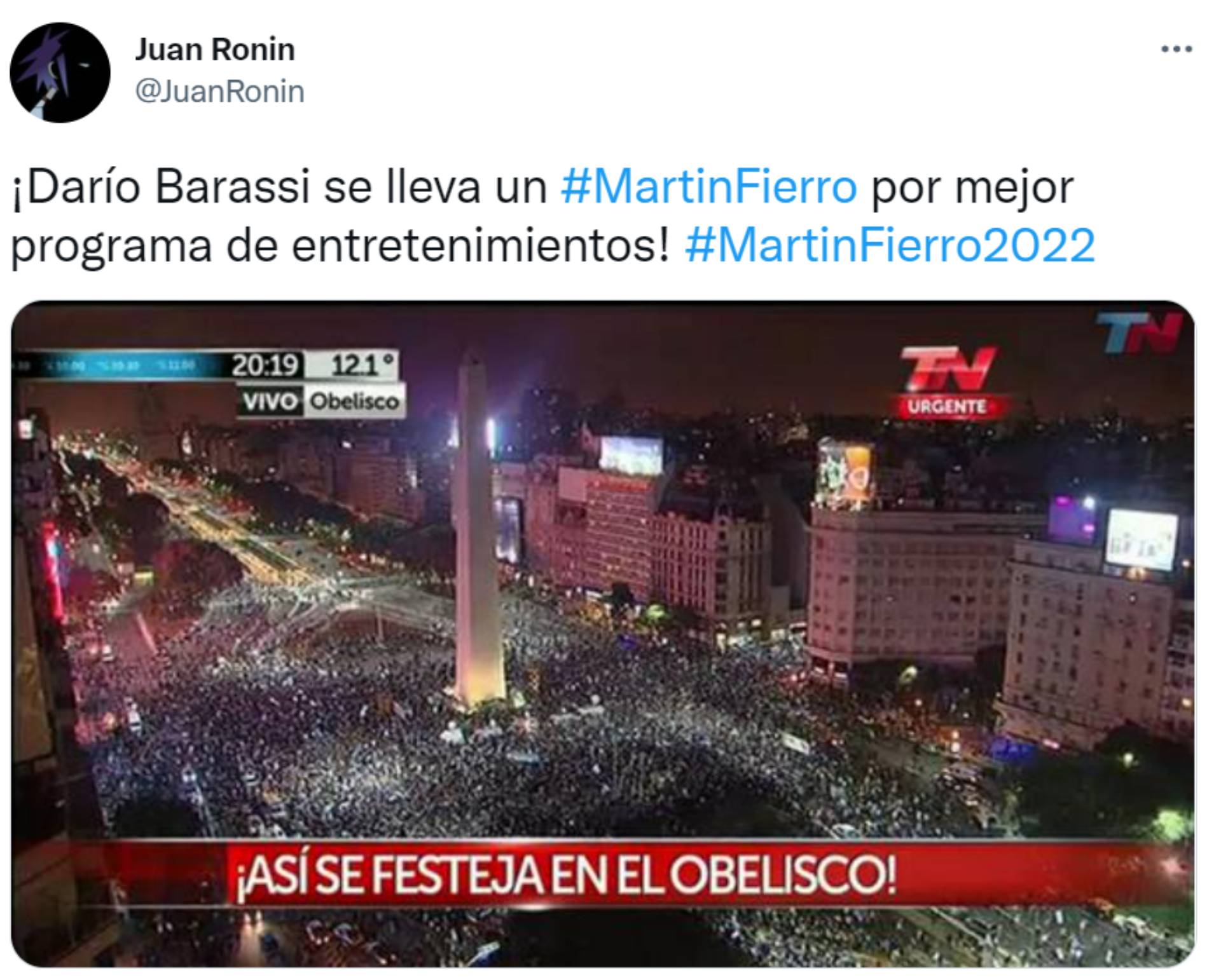 Los memes de los Martín Fierro 2022