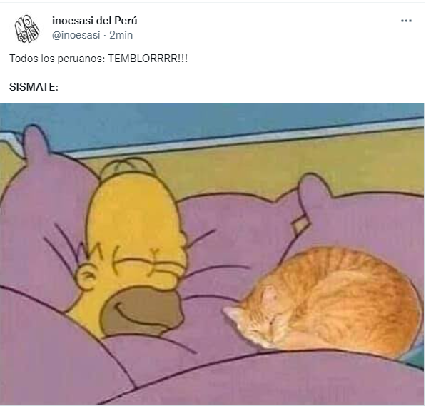 Memes del sismo que se registró hoy 12 de mayo en Lima.