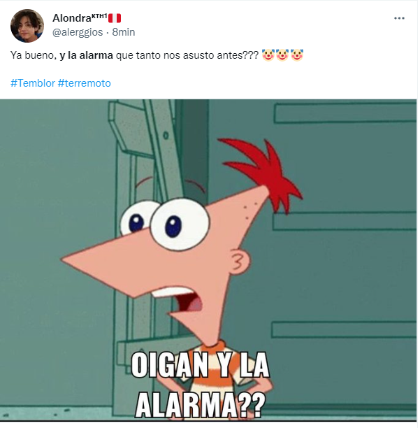 Memes del sismo que se registró hoy 12 de mayo en Lima.