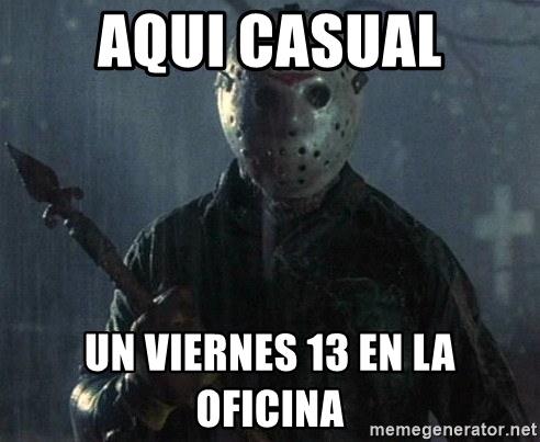 Meme de escena de la película Viernes 13. (Fotos/Twitter)