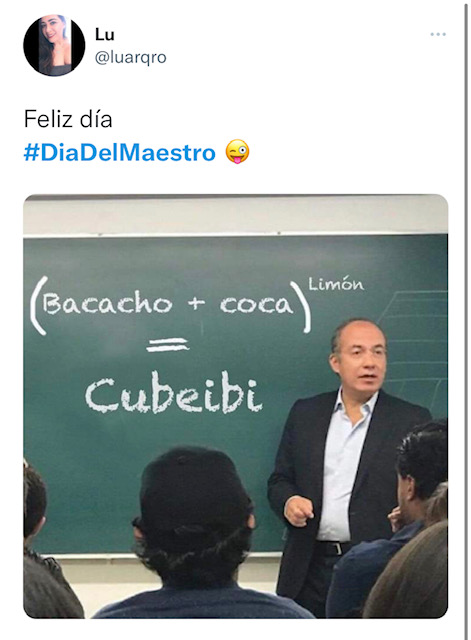 Usuarios en redes sociales felicitaron y festejaron el Día del Maestro con divertidos memes (Foto: Twitter / @luarqro)