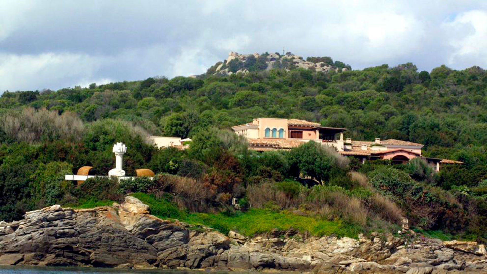 Villa Certosa, la finca de Berlusconi en Cerdeña (AFP)