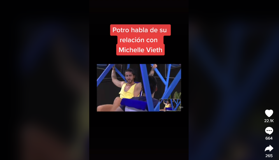 Luis Caballero confesó que recibió algunas amenazas por parte del exesposo den Michelle Vieth Foto: Tiktok