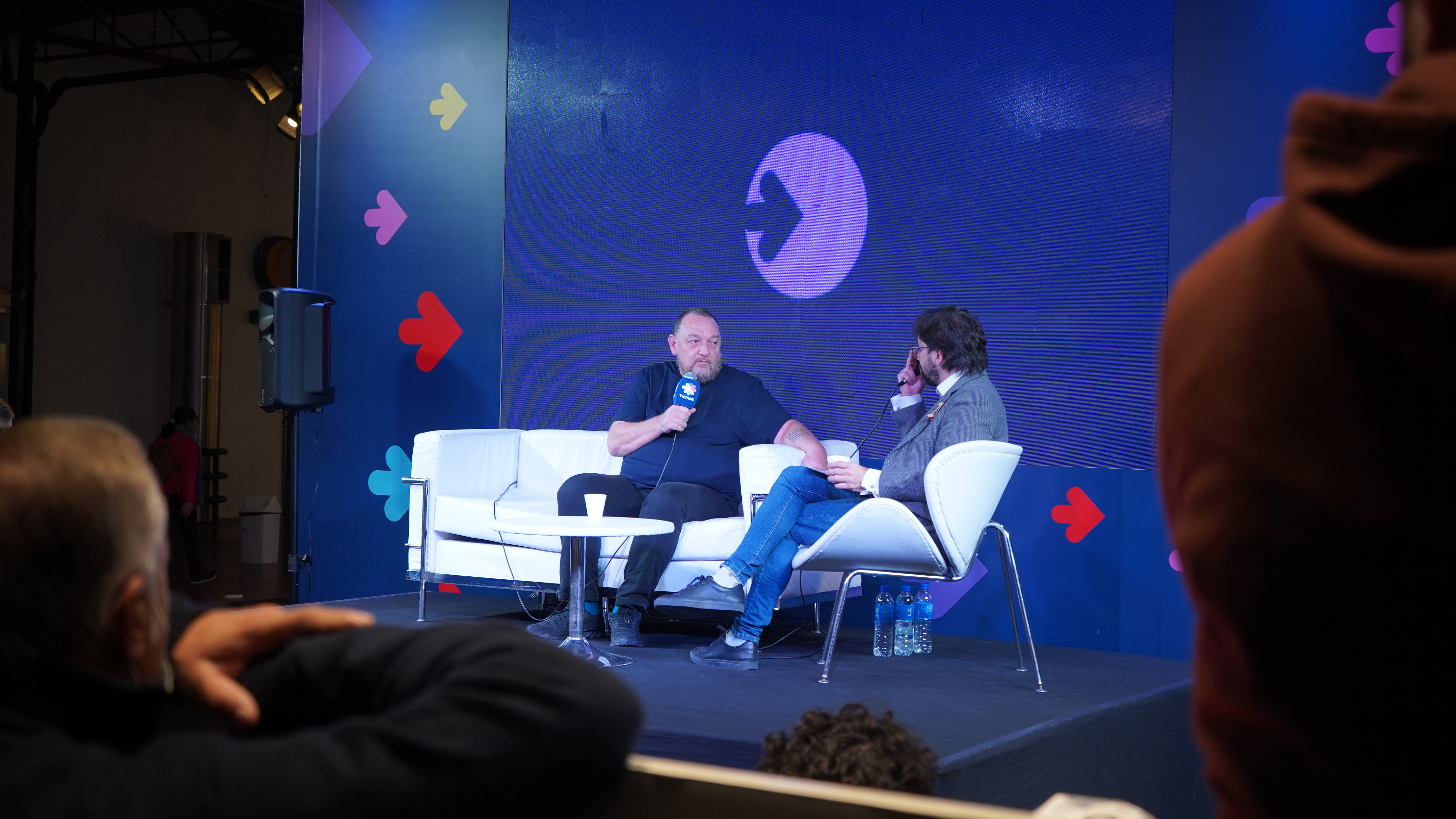Mariano Narodowski en el auditorio de Ticmas en la Feria del Libro