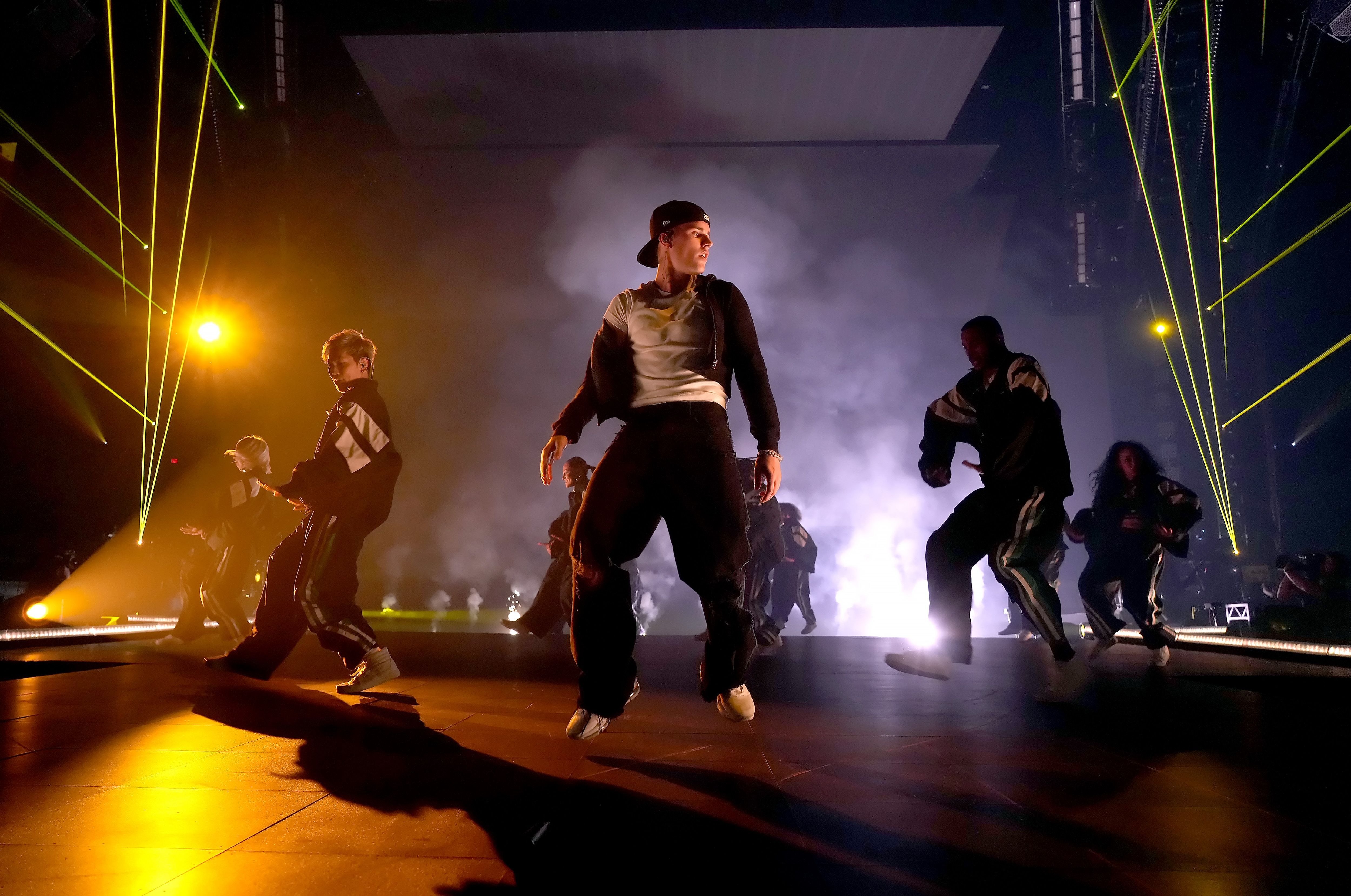 Justin Bieber en su gira mundial 2022, Justice Tour. Foto: Getty Images