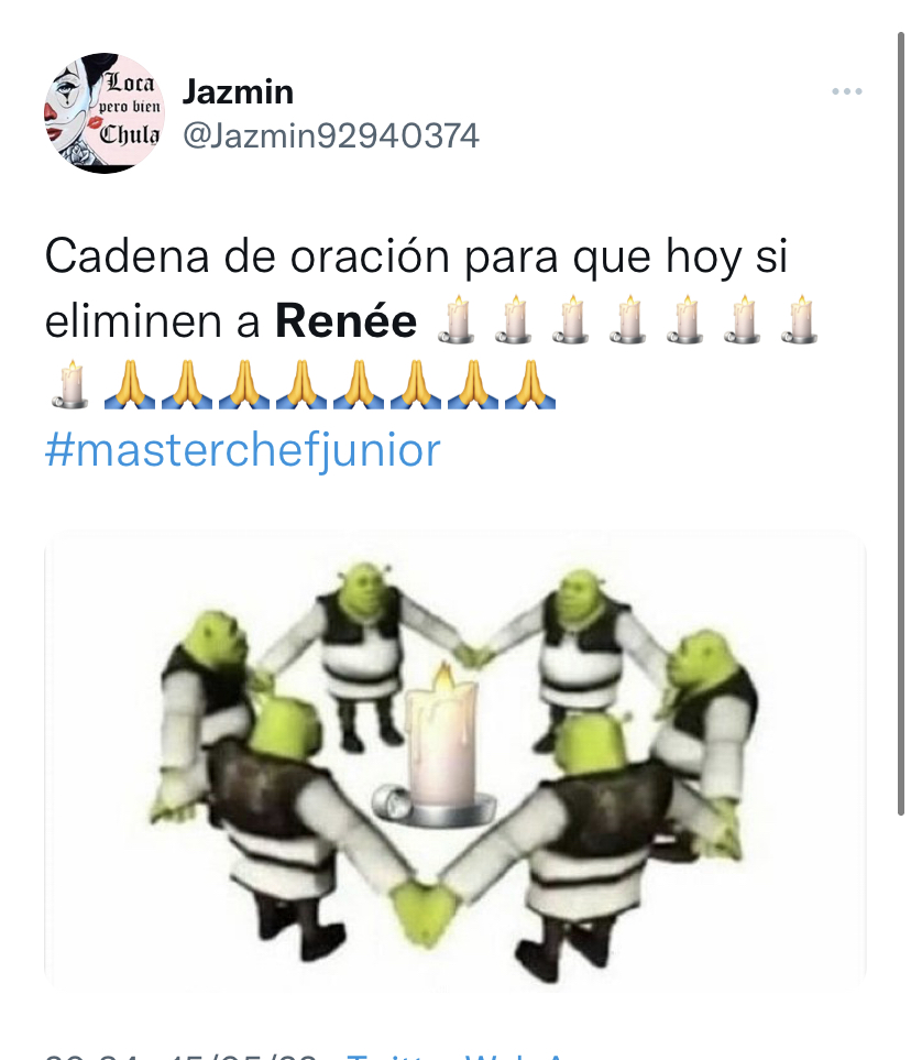 En redes sociales, usuarios pidieron la salida de la pequeña chef de 11 años del programa de televisión (Foto: Twitter / @Jazmin92940374)