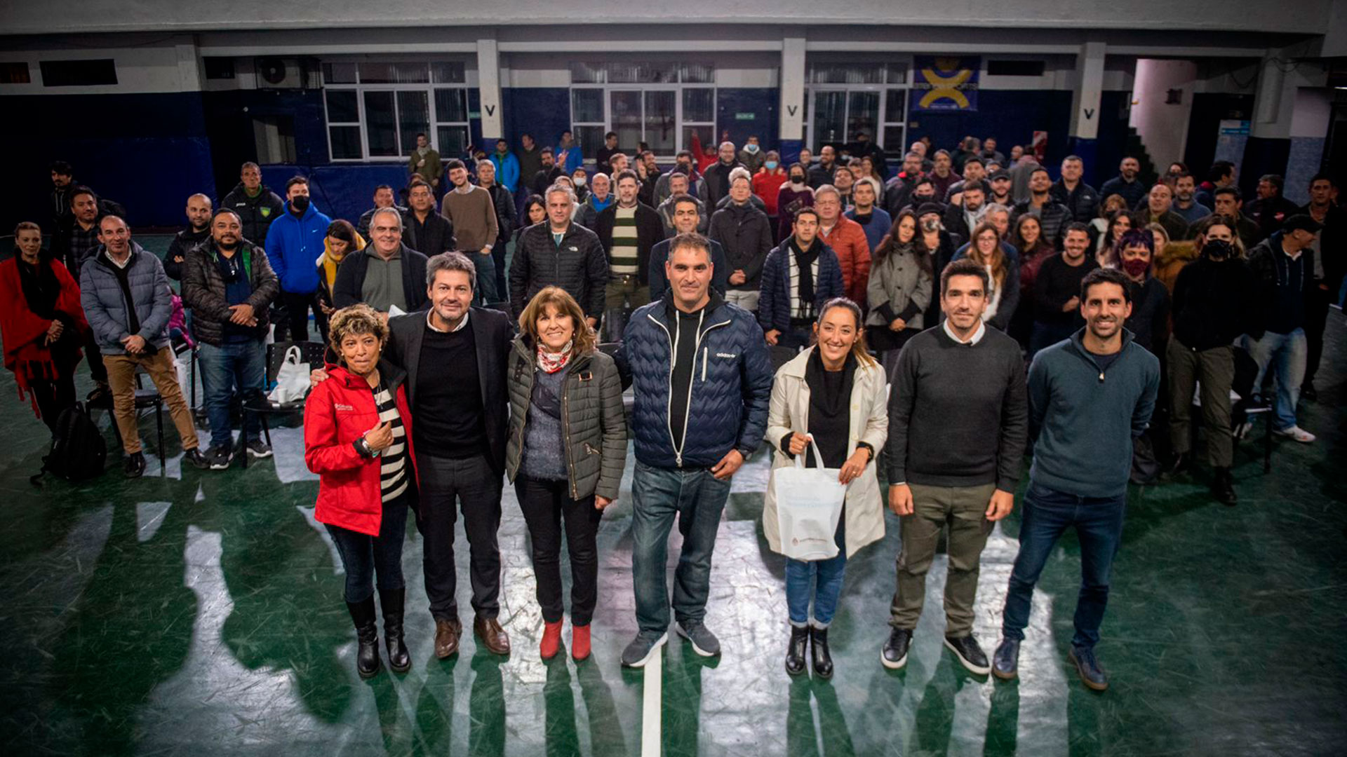 Matías Lammens en el lanzamiento de la tercera edición del programa “Clubes en Obra”