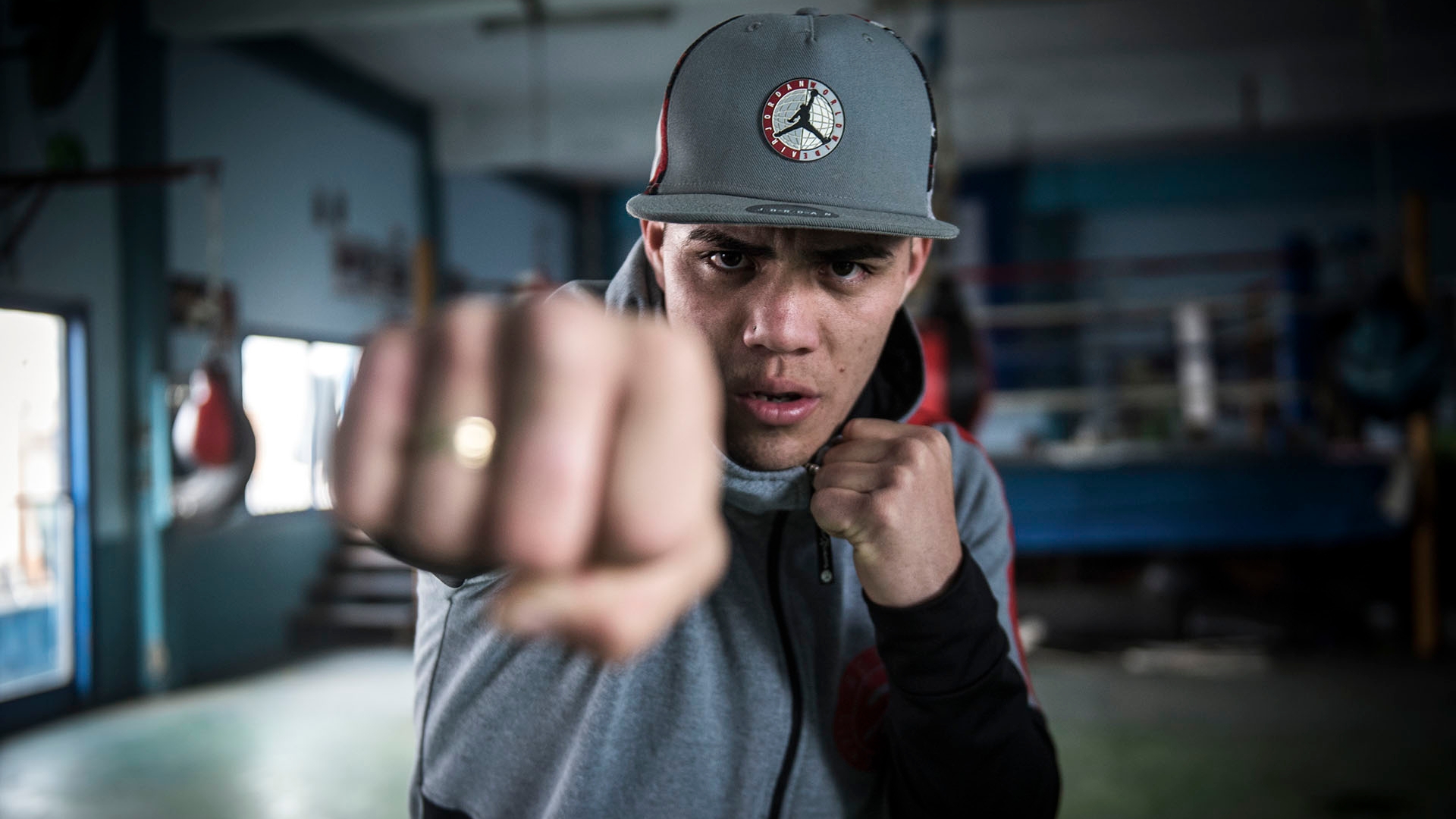 Brian Castaño, en La Matanza, donde logró superar las tentaciones de la calle y desde la pubertad practicó boxeo