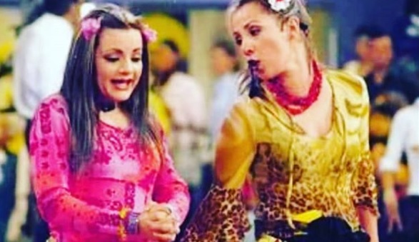 Lorena de la Garza y Consuelo Duval en sus papeles de "Nacasia" y "Nacaranda" (Instagram)