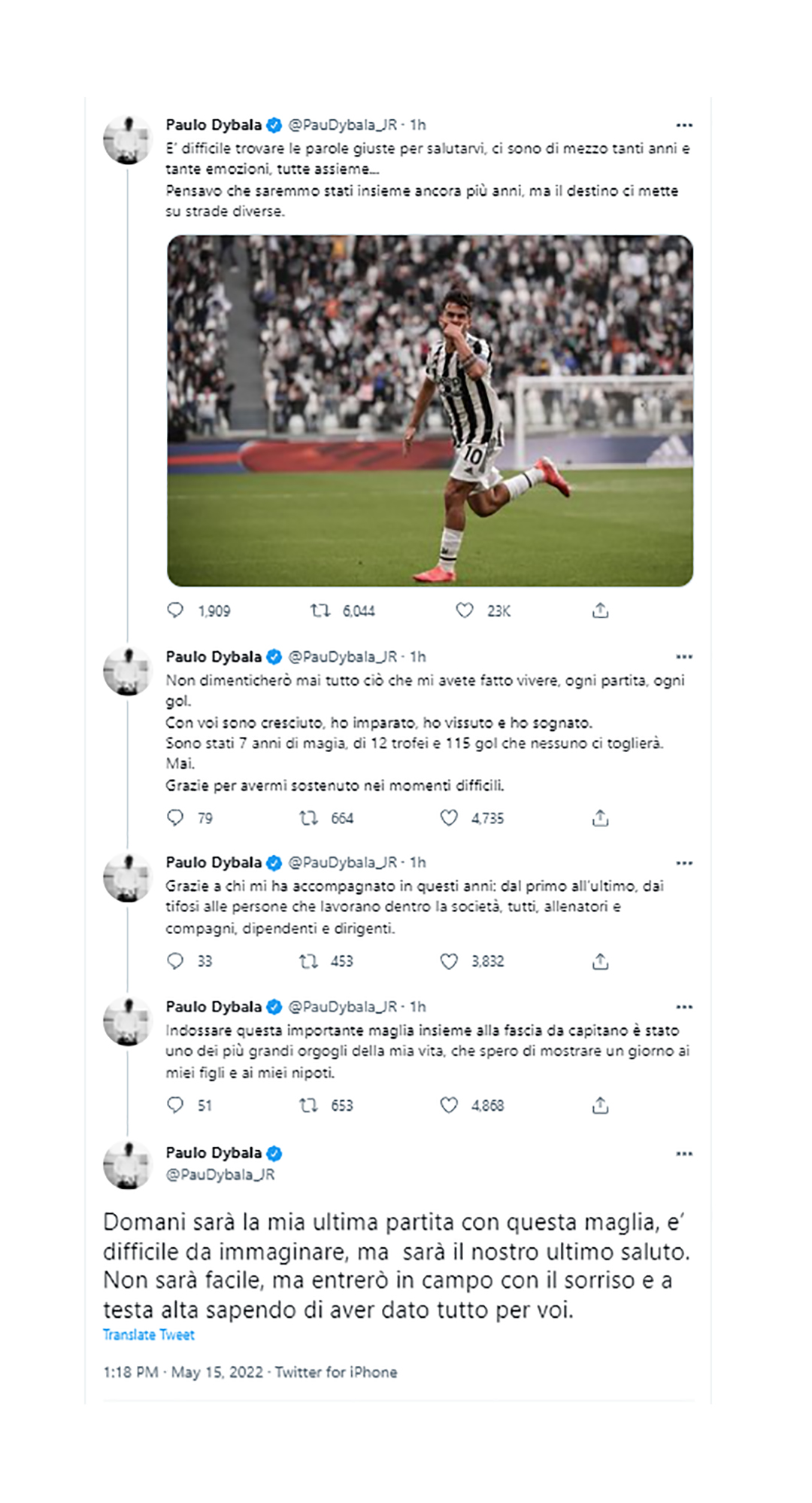 El hilo en Twitter con las conmovedoras palabras del atacante