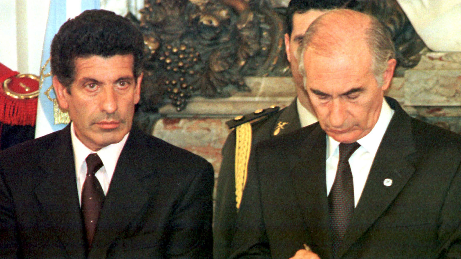 Carlos Chacho Alvarez y Fernando De la Rúa