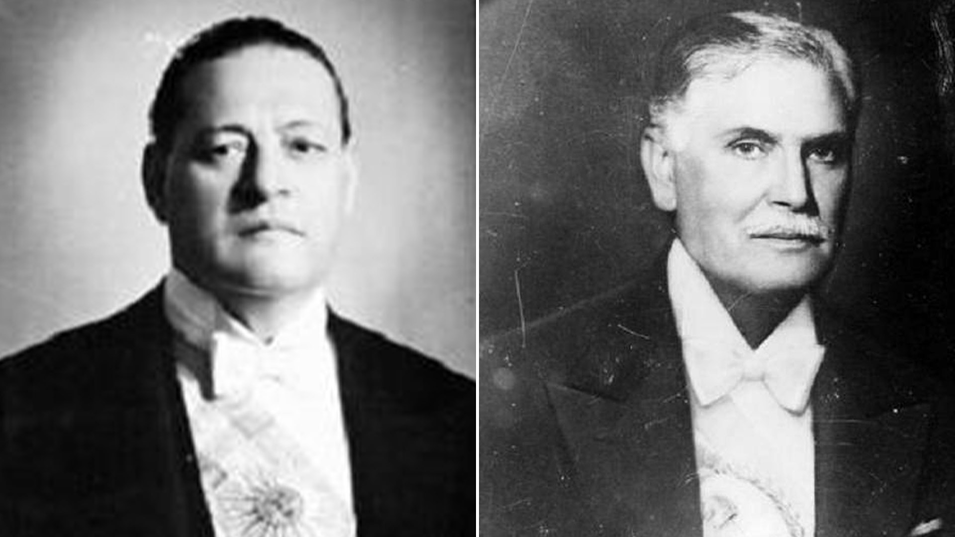 El presidente Roberto Marcelino Ortiz y su vice Ramón Castillo