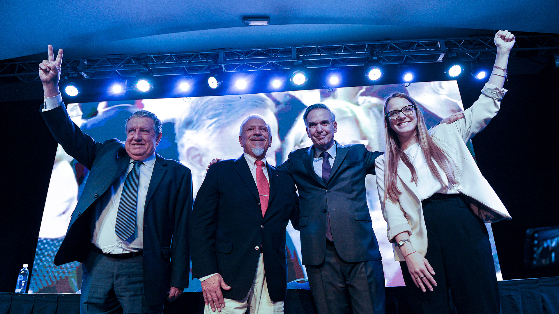 Pichetto junto a Puerta, Romero y Klipauka