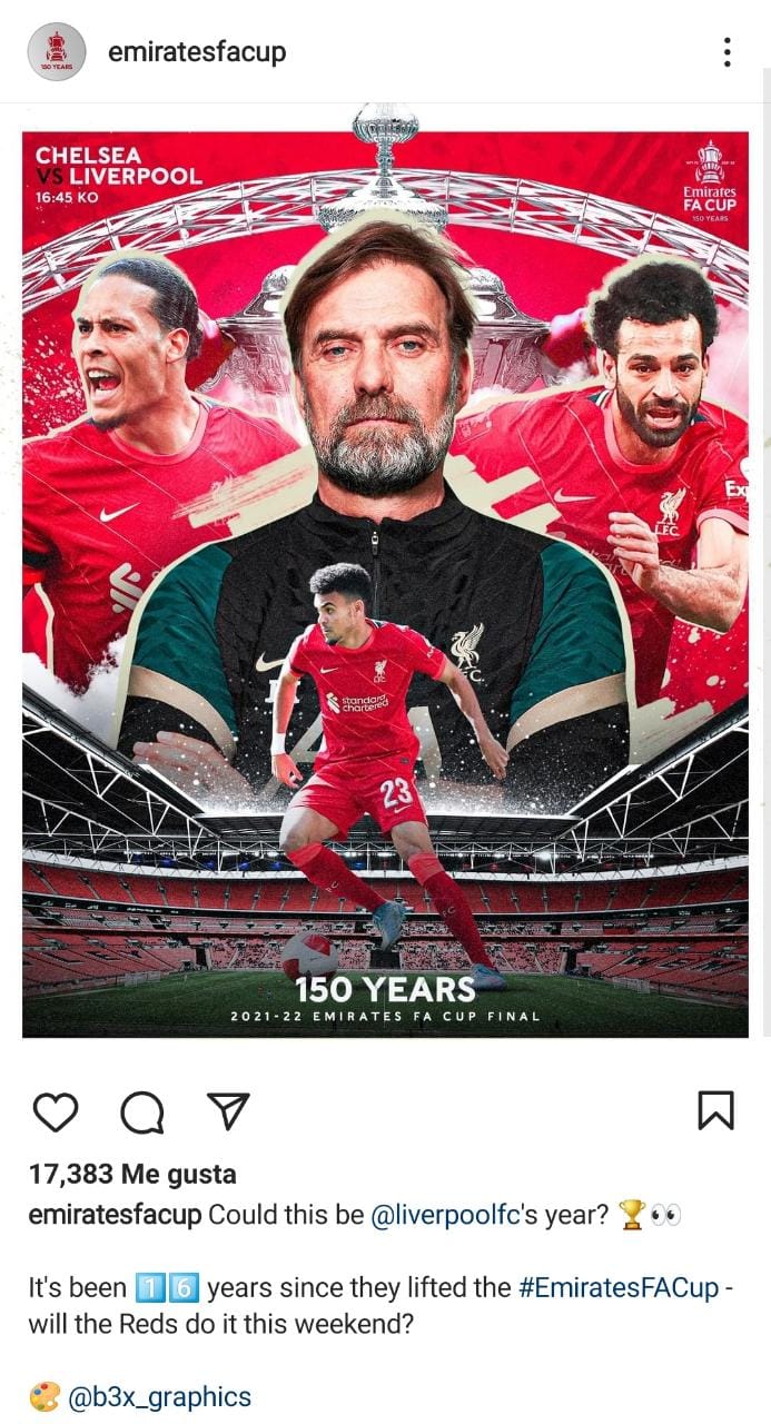 El colombiano jugará su primera final este sábado 14 de mayo. Tomado de @emiratesfacup