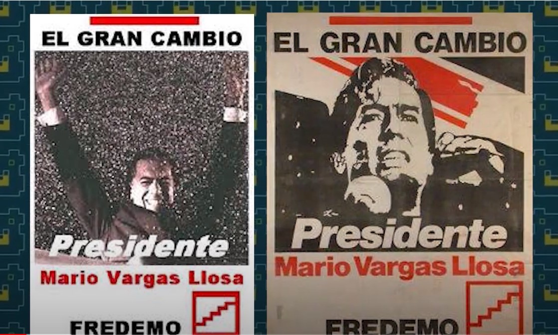 Fredemo, partido del escritor Mario Vargas Llosa fue contrincante del ingeniero Alberto Fujimori, de Cambio 90, en las elecciones generales de 1990.