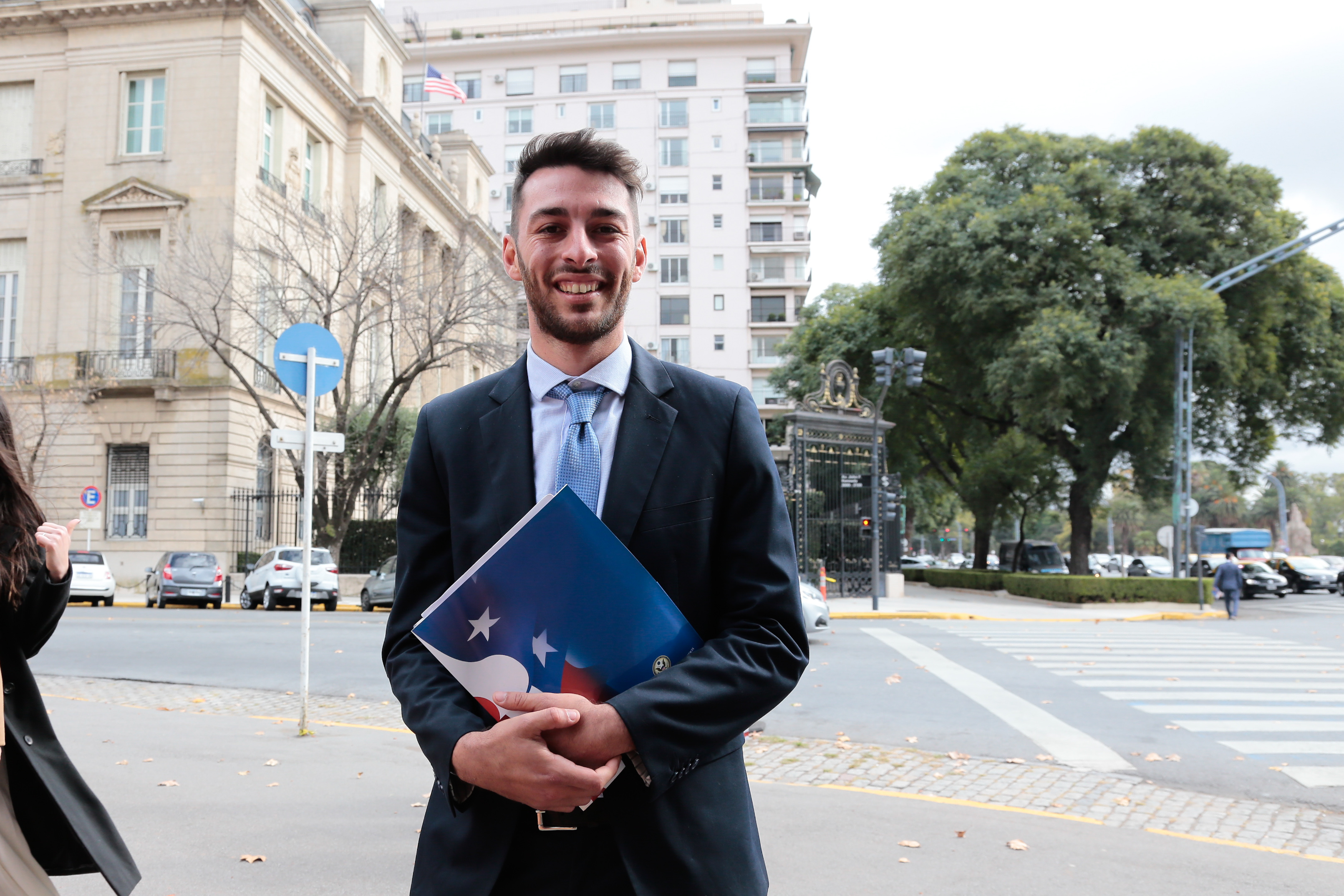Rodrigo López, representante de la CGT por la Juventud Sindical (Luciano González)