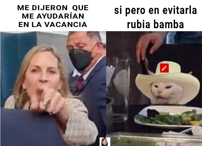 Memes de María del Carmen Alva. Fuente: Redes Sociales.
