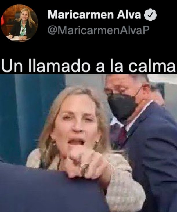 Memes de María del Carmen Alva. Fuente: Redes Sociales.