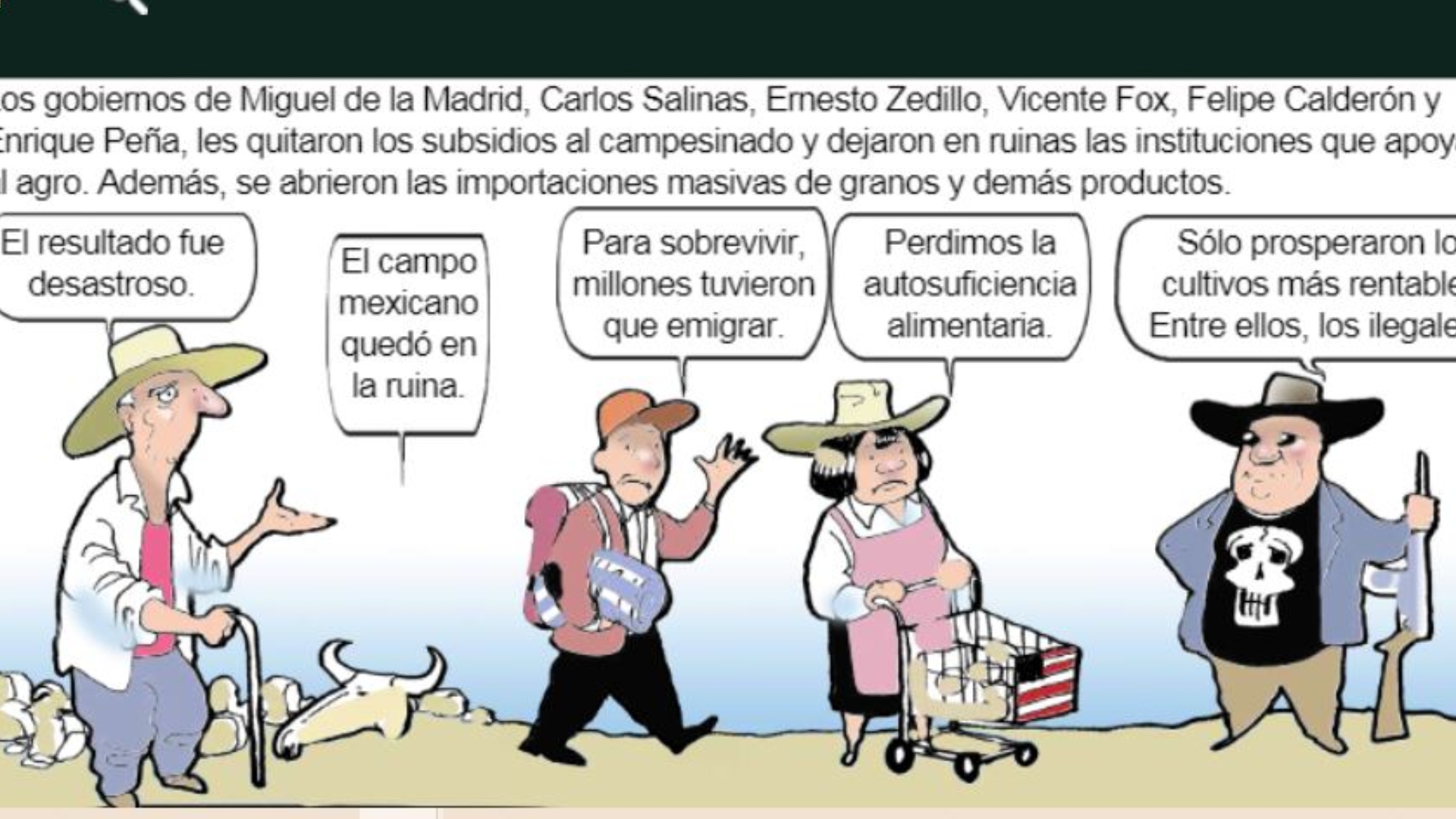 Comic del autoconsumo (foto: Gobierno de México)