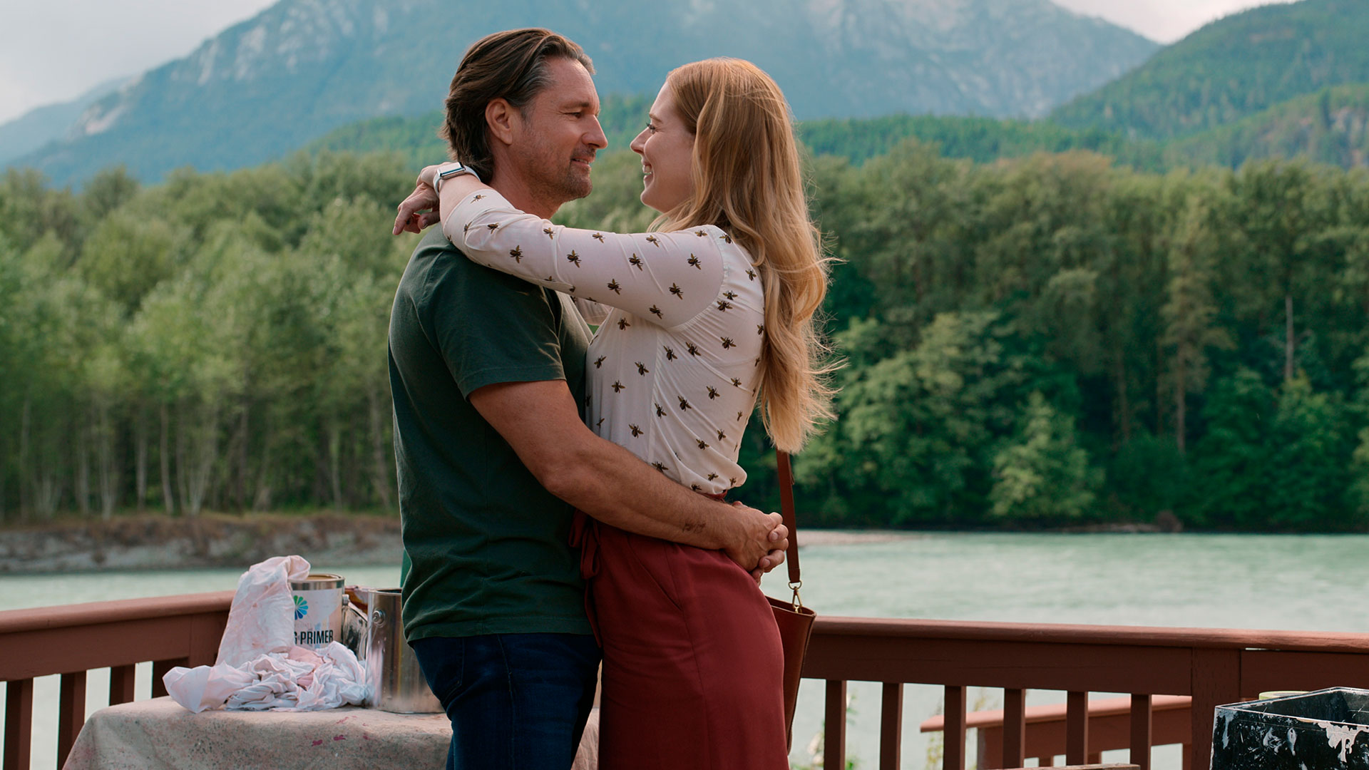 Virgin River, un lugar bello para que florezca la historia de amor de Jack y Mel. (Netflix)