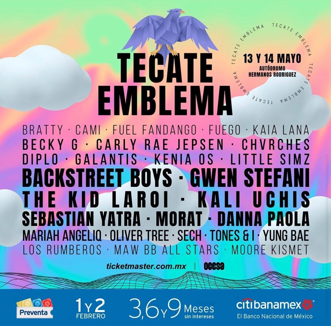 Yatra se presentará en el festival Tecate Emblema 2022 el sábado 14 de mayo.