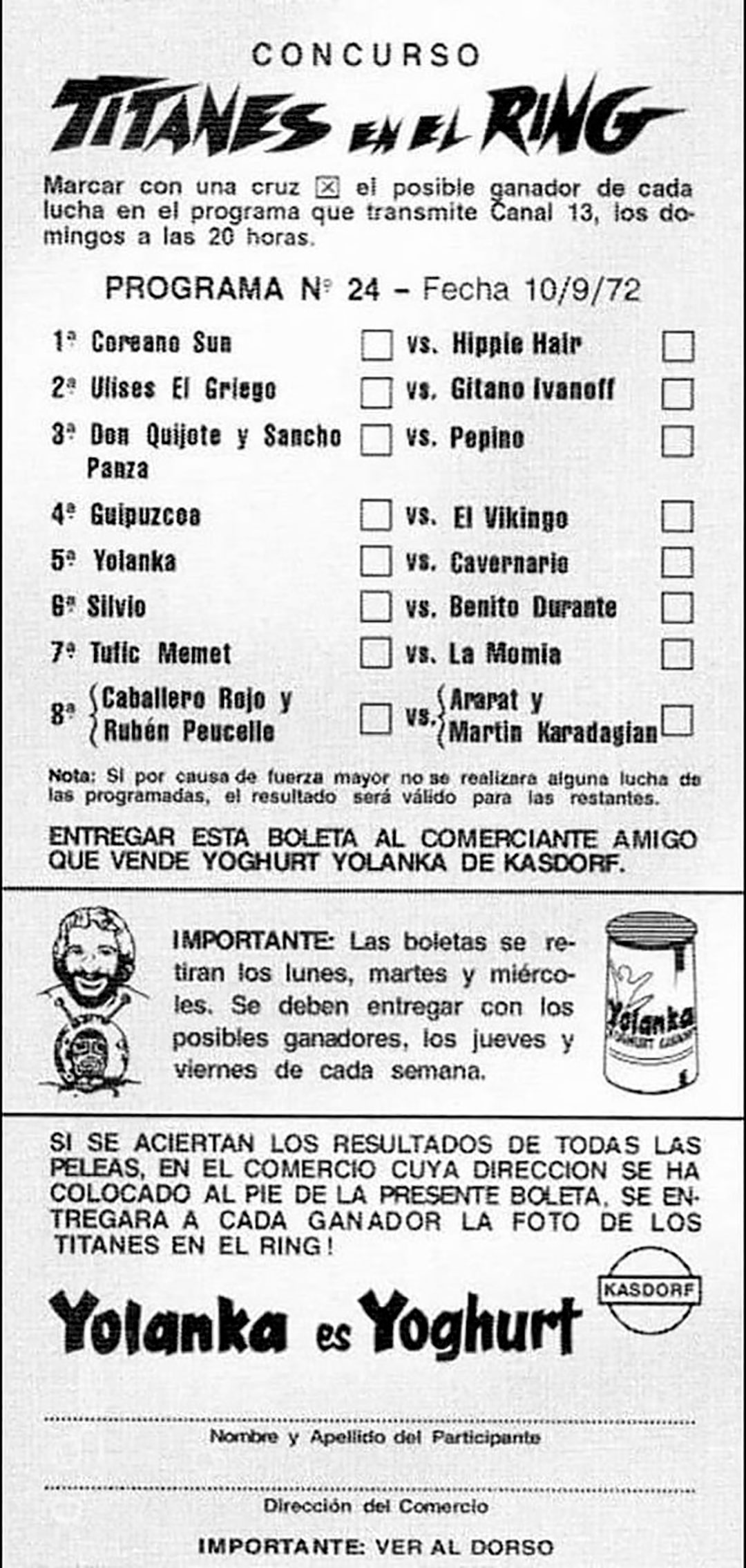 El Prode de Titanes, uno de los grandes aciertos de marketing de Martín