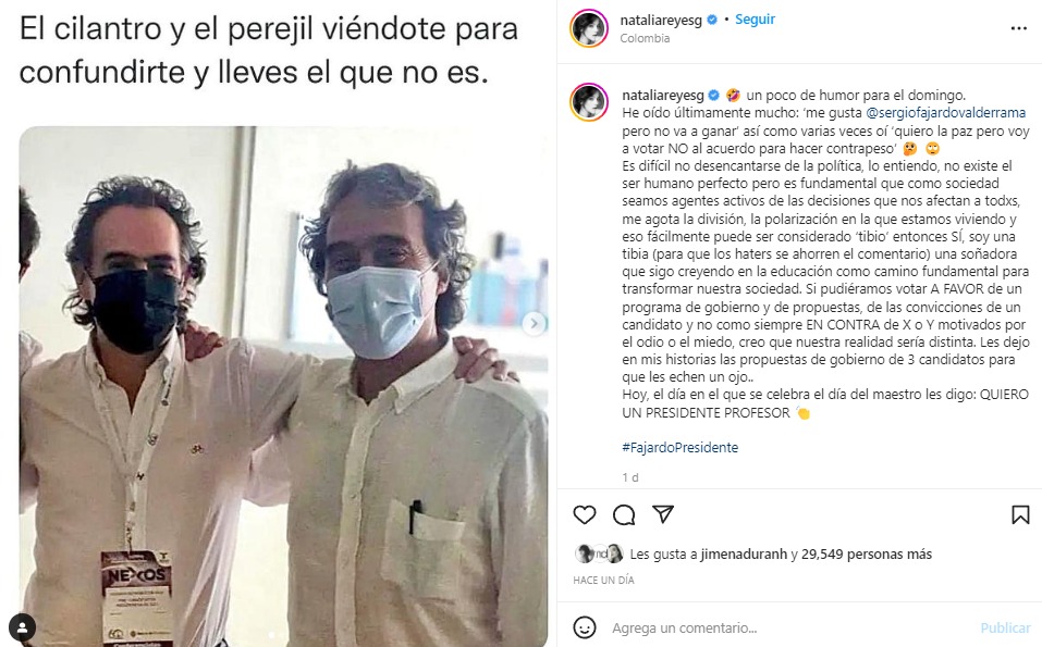 Captura de pantalla Instagram