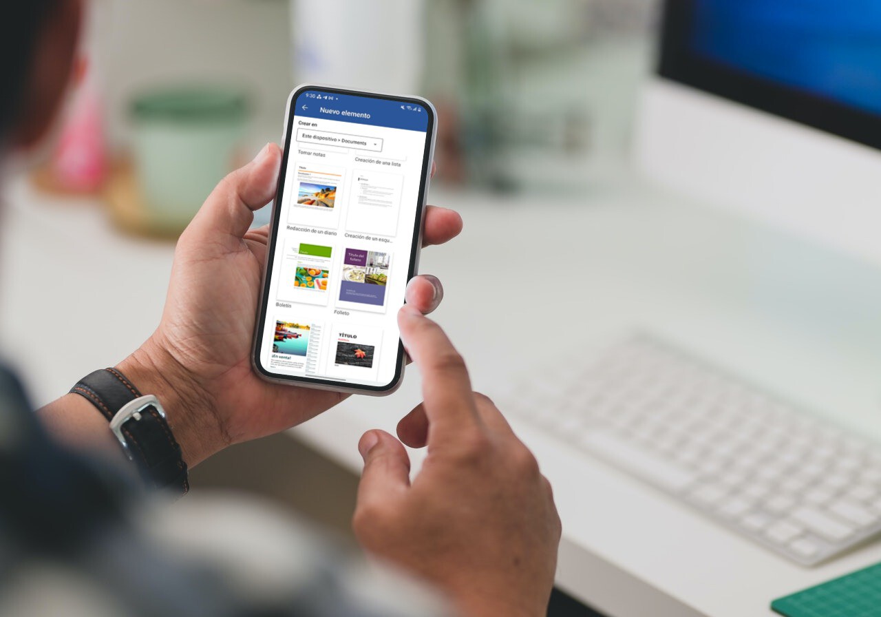 Microsoft Word en un celular. (foto: iSenaCode)