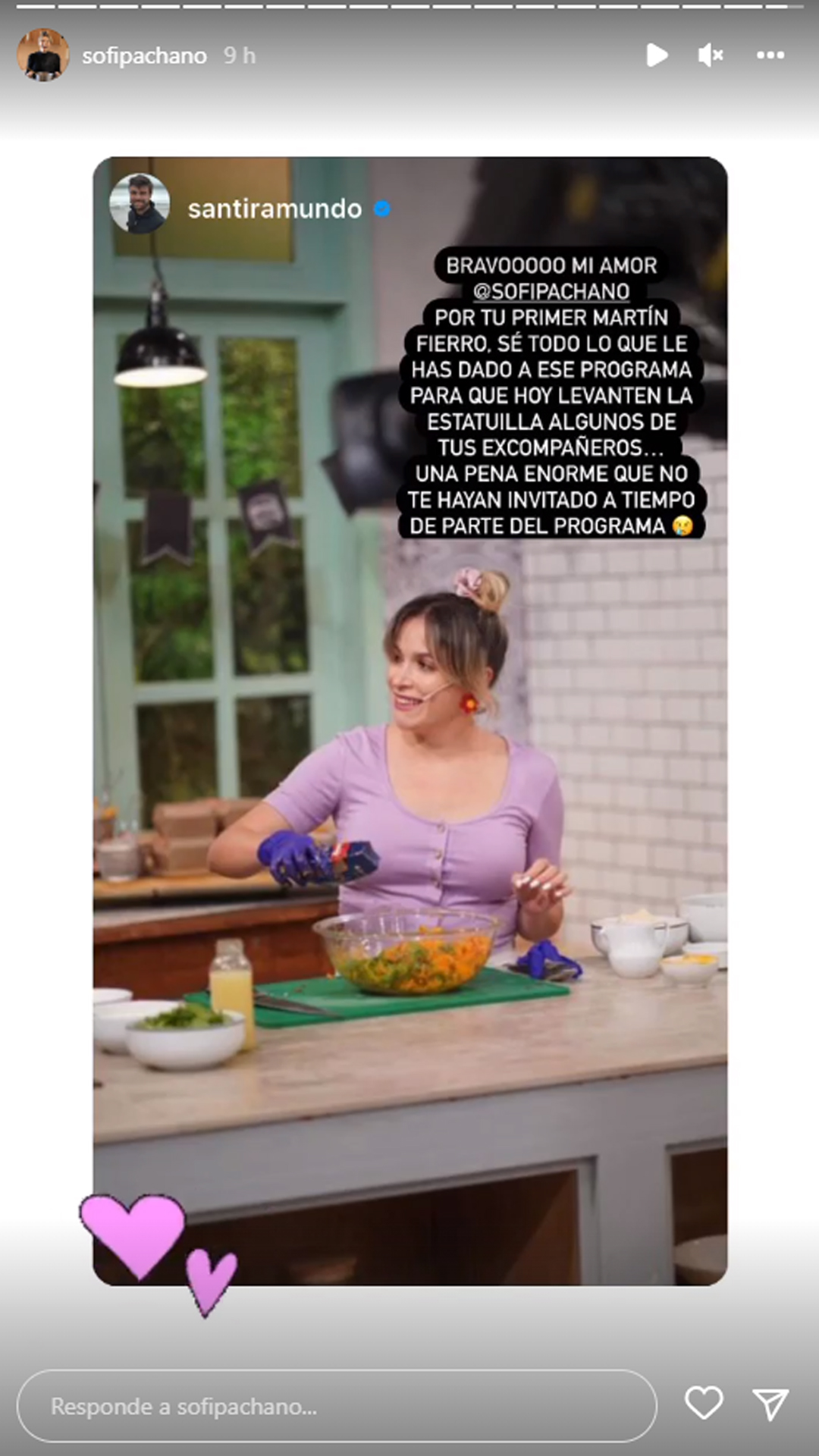 Santiago Ramundo, pareja de la actriz, también se refirió a los Martín Fierro 2022 con un contundente posteo