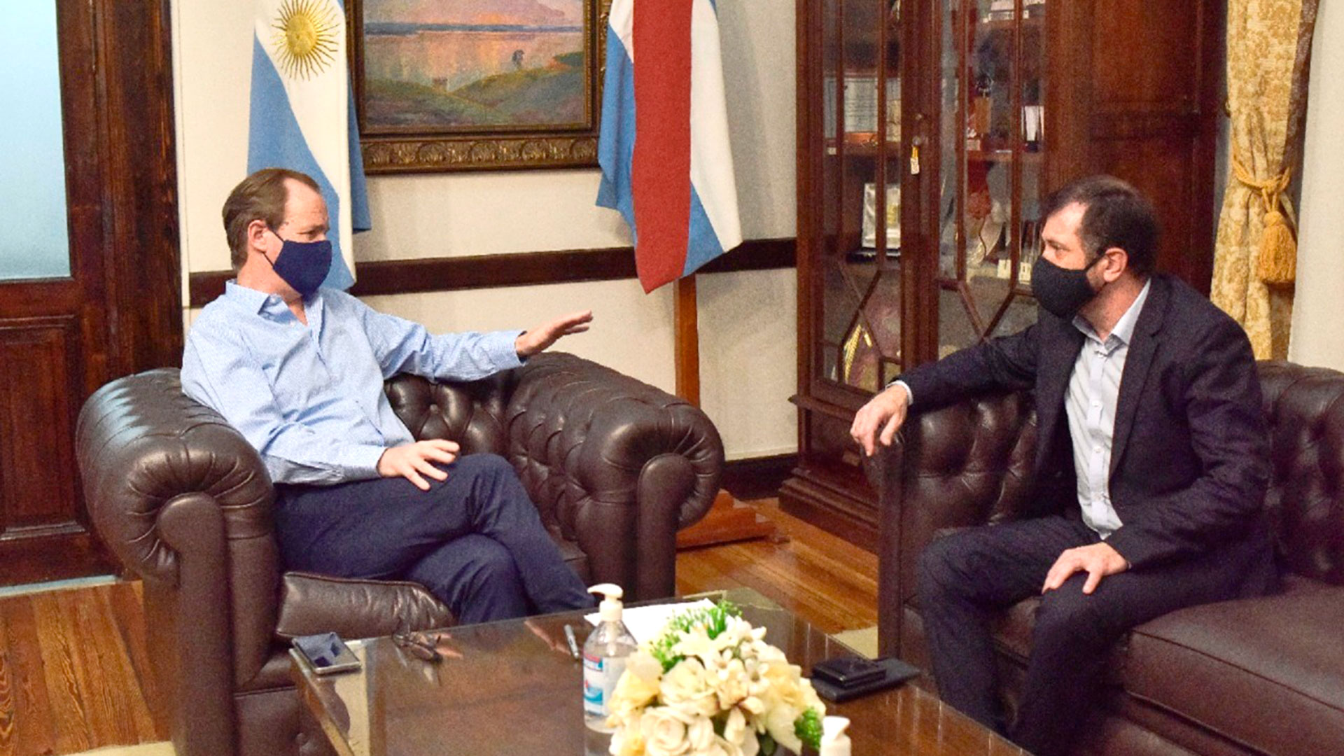 Bordet junto al senador Kueider