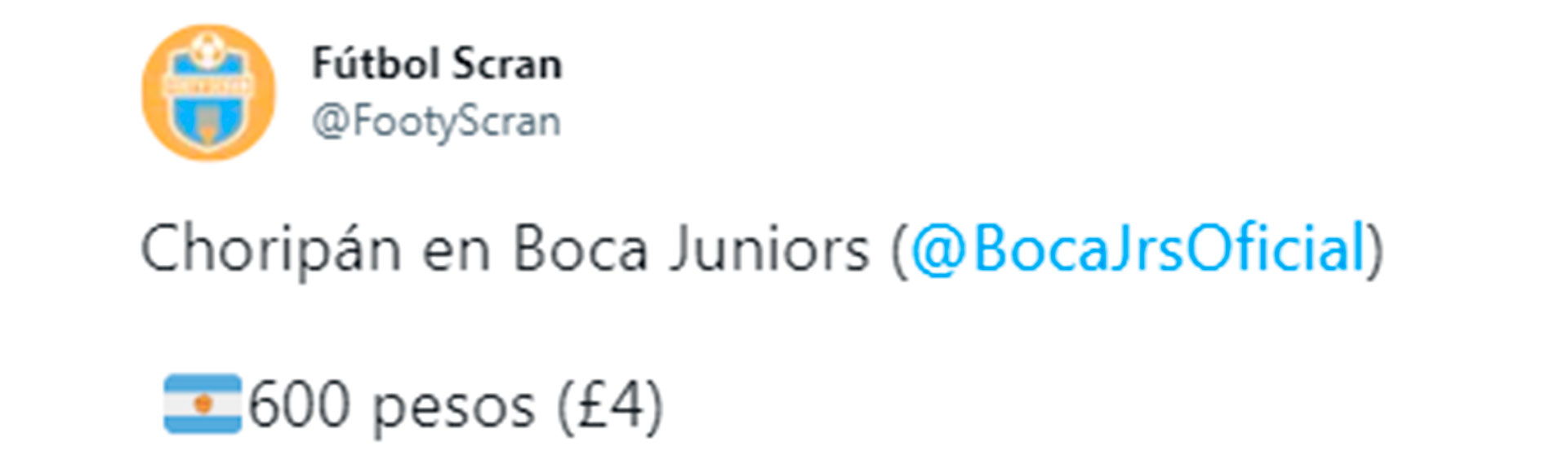 El turista contó que pagó 600 pesos por el choripán e hizo estallar las redes